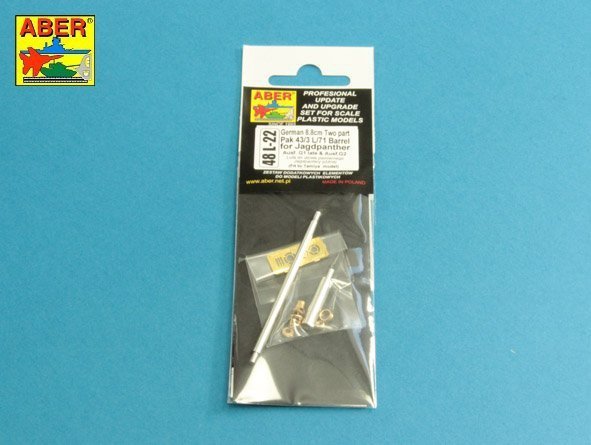 Aber 48L-22 Lufa Pak 43/3 L/71 8,8cm do Jagdpanter 1/48
