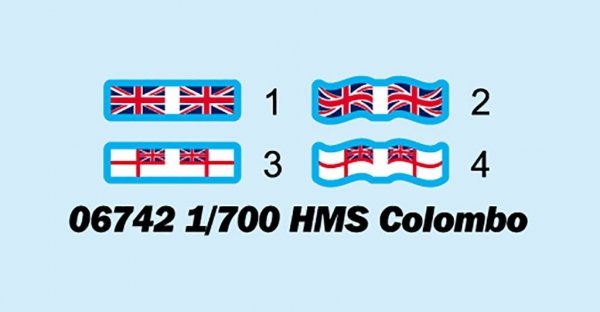 Trumpeter 06742 HMS Colombo 1/700
