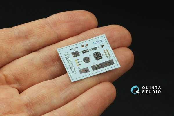 Quinta Studio QD48515 Do 335A-12 Trainer 3D-Printed &amp; coloured Interior on decal paper (Tamiya) 1/48