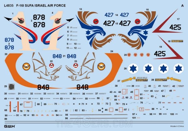 Great Wall Hobby L4835 F-16I Sufa Israeli Air Force 1/48
