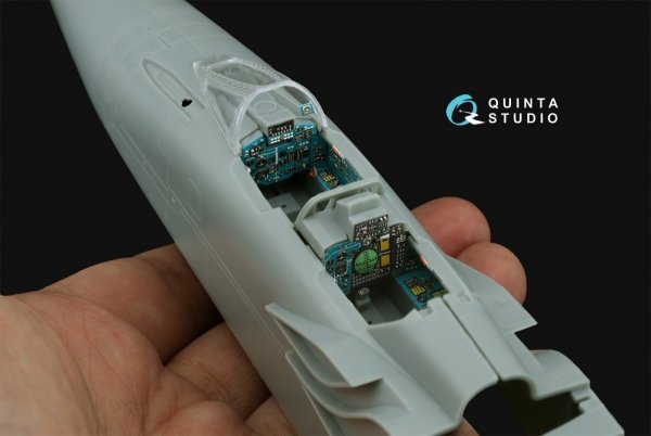 Quinta Studio QDS-48504 MiG-31B 3D-Printed &amp; coloured Interior on decal paper (Hobby Boss) (Small version) 1/48