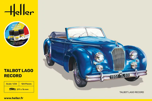 Heller 56711 STARTER KIT Talbot Lago Record 1/24