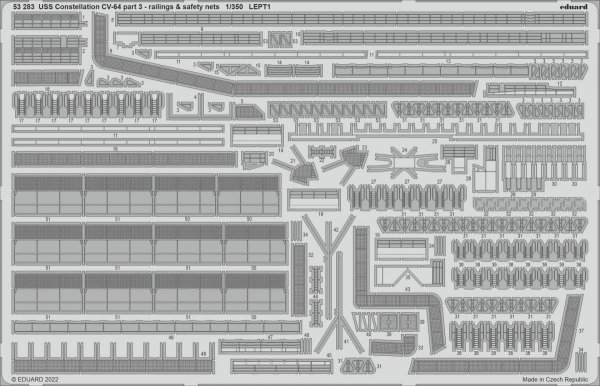 Eduard BIG5366 USS Constellation CV-64 PART I TRUMPETER 1/350