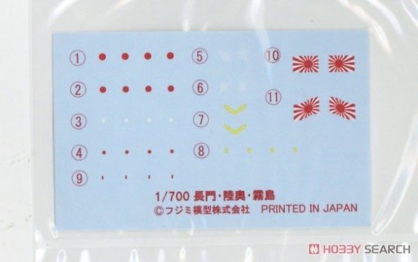 Fujimi 451657 KG-36 Japanese Navy Battleship Nagato Full Hull 1/700