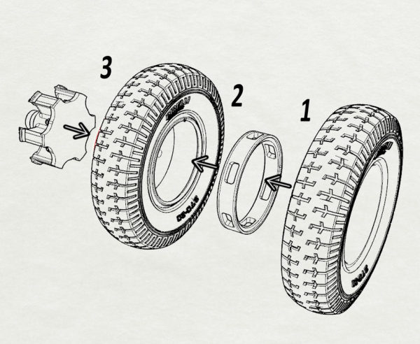 Panzer Art RE35-583 Lancia 3Ro Road wheels (Libia crosscountry pattern) 1/35
