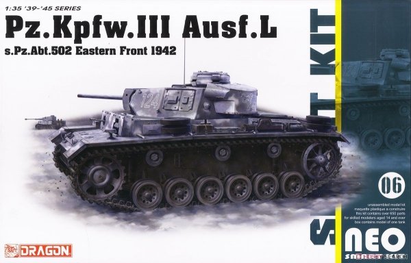 Dragon 6957 Pz.Kpfw.III Ausf.L s.Pz.Abt.502 Leningrad 1942 1/35