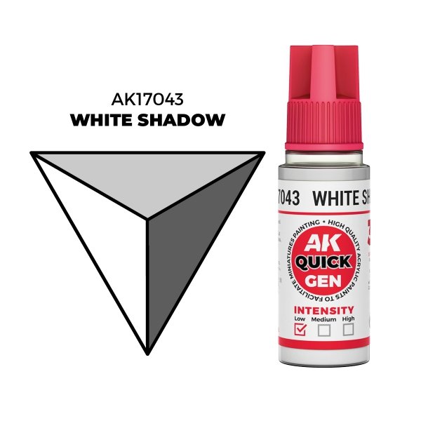 AK Interactive AK17043 WHITE SHADOW – QUICK GEN COLOR 18ml