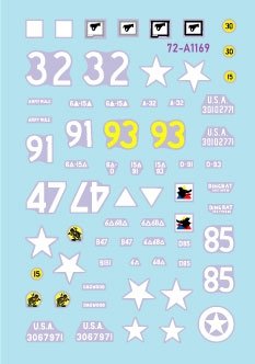 Star Decals 72-A1169 US 6th Armored Division 3. The Super-Sixth in Europe 1944-45. Tank Mix 1/72