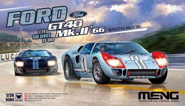 Meng Model CS-004 Ford GT40 Mk.II 1/24