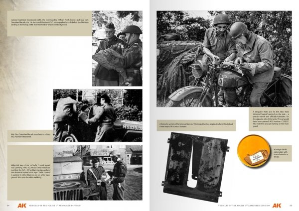 AK Interactive AK130010 VEHICLES OF THE POLISH 1ST ARMOURED DIVISION – CAMOUFLAGE PROFILE GUIDE - English
