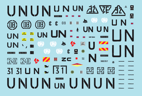 Star Decals 72-A1009 Balkan Peacekeepers (1) British UN Warriors 1/72