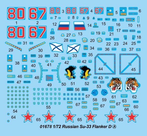 Trumpeter 01678 Russian Su-33 Flanker D 1/72