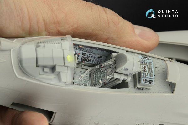 Quinta Studio QD32175 MiG-29 9-12 Fulcrum A 3D-Printed &amp; coloured Interior on decal paper (Trumpeter) 1/32