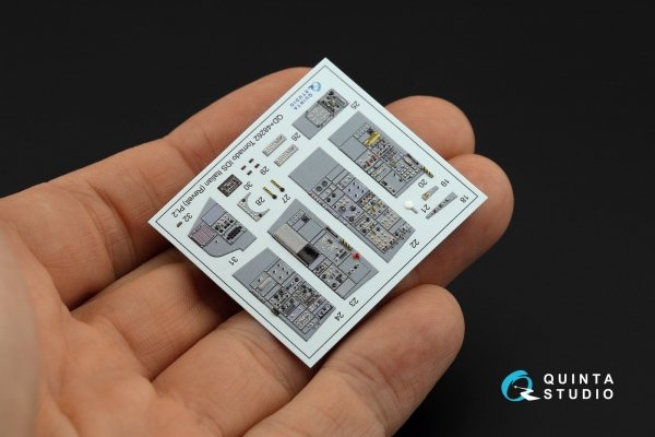 Quinta Studio QDS+48262 Tornado IDS Italian 3D-Printed coloured Interior on decal paper (Revell) (small version) (with 3D-printed resin parts) 1/48