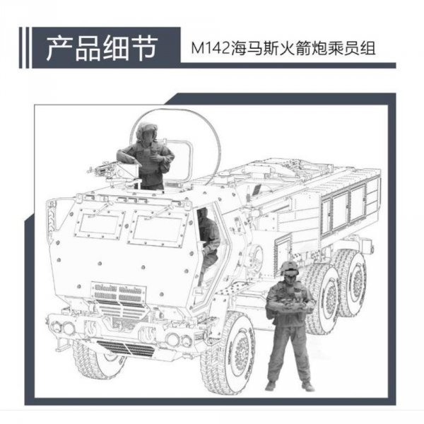 ForeArt 9002 M142 HIMARS Rocket Launcher - Crew 3D-Pritned 1/35