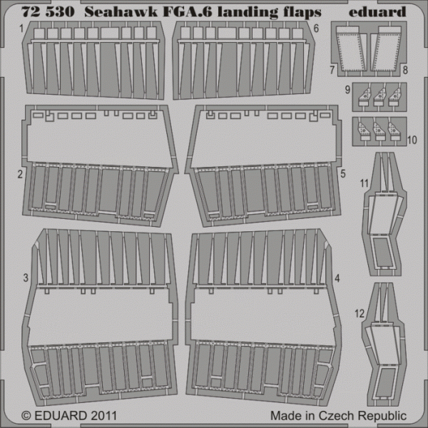 Eduard 72530 Seahawk FGA.6 landing flaps 1/72 HOBBY BOSS
