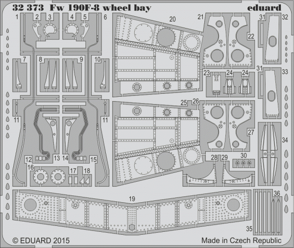 Eduard 32373 Fw 190F-8 wheel bay 1/32 REVELL