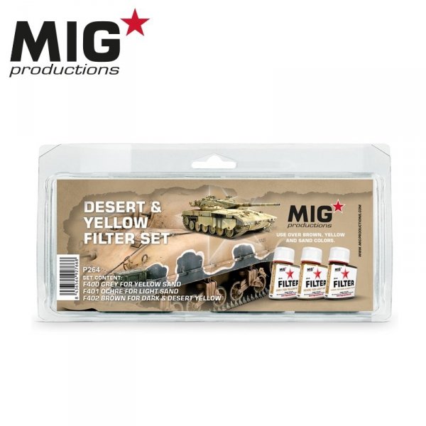 MIG Productions P264 Desert &amp; Yellow filter set (3x35ml)