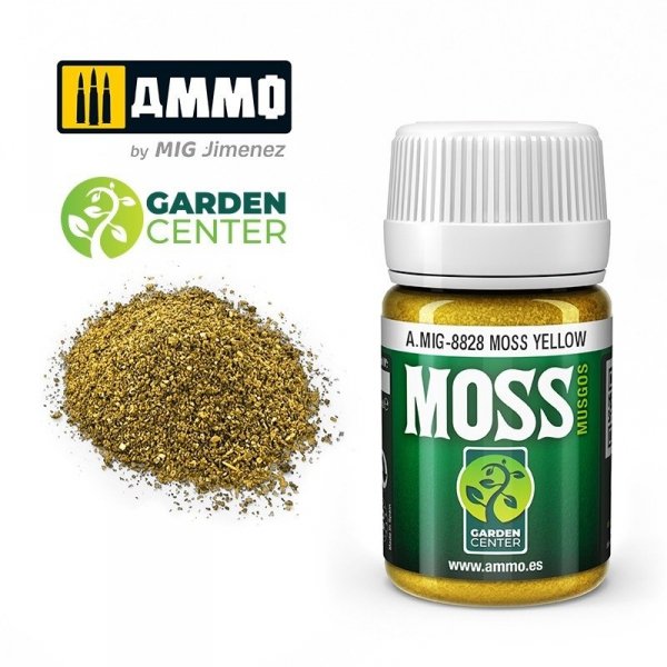 AMMO of Mig Jimenez 8828 MOSS Yellow 35ml
