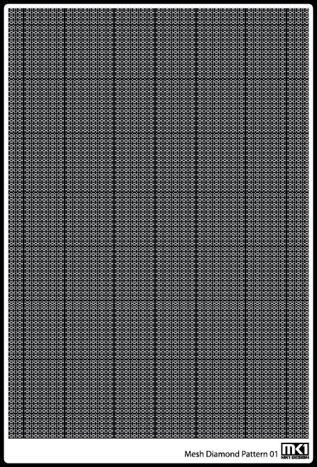 KA Models KA-00003 DIAMOND PATTERN MESH A 0.25mm X 0.4mm