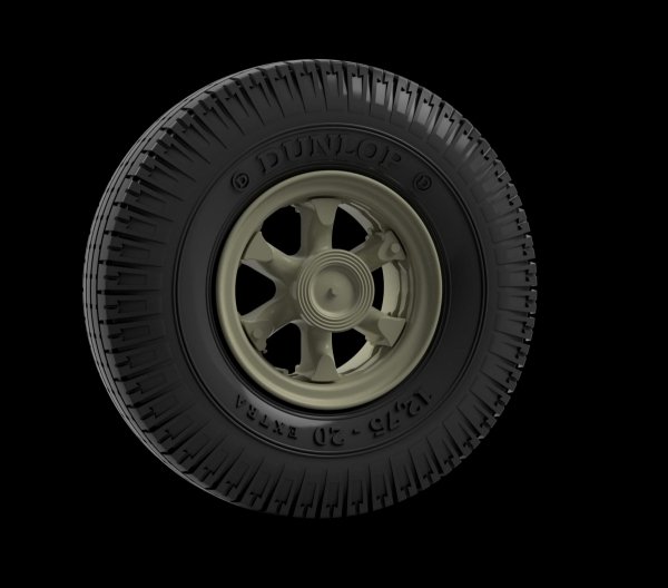 Panzer Art RE35-802 Vomag 8LR 9t truck Road wheels (Dunlop) 1/35