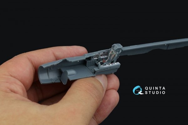 Quinta Studio QD72109 MiG-21PFM Gray panels 3D-Printed &amp; coloured Interior on decal paper (Eduard) 1/72