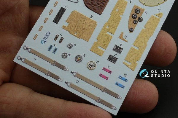 Quinta Studio QD32085 Albatros D.V 3D-Printed &amp; coloured Interior on decal paper (Wingnut Wings) 1/32