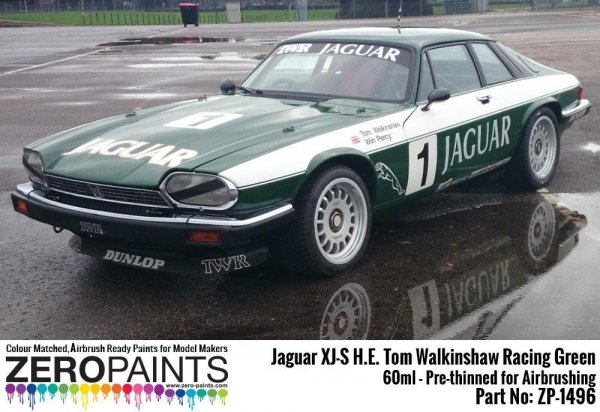 Zero Paints ZP-1496 Jaguar XJ-S H.E. Tom Walkinshaw Racing Green Paint 60ml
