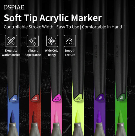 DSPIAE MK-12 Water-Based Soft Head Marker Sea Green