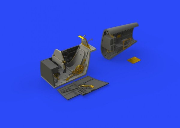 Eduard 648472 Bf 109E cockpit &amp; radio compartment 1/48 EDUARD