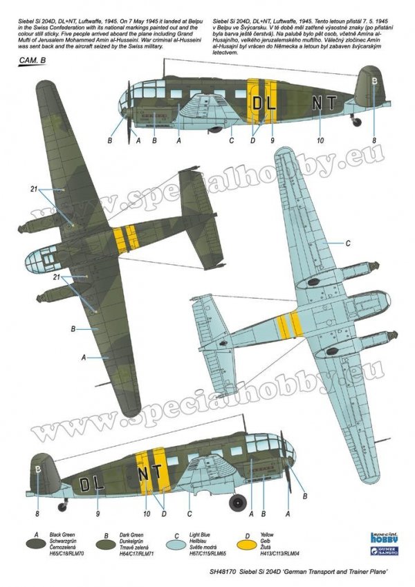 Special Hobby 48170 Siebel Si 204D 'German Transport and Trainer Plane' 1/48