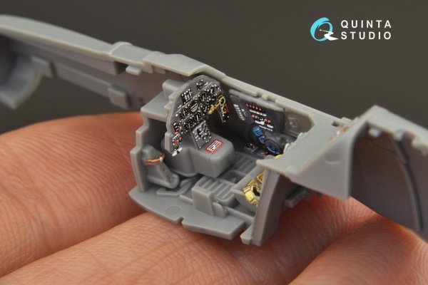 Quinta Studio QD72037 Bf 109 G-6 3D-Printed &amp; coloured Interior on decal paper (Tamiya) 1/72