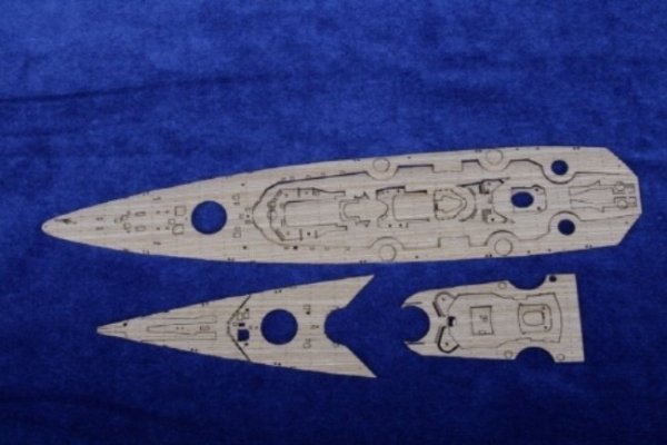 MK1 Design MD-70016 BISMARCK Wooden Deck for Trumpeter 1/700