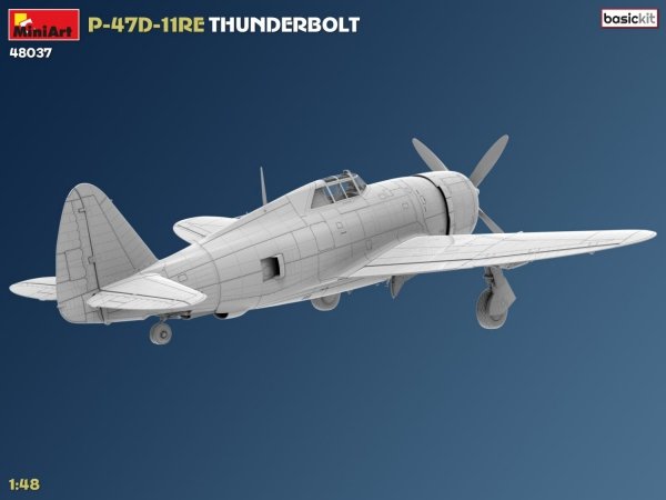 MiniArt 48037 P-47D-11RE Thunderbolt. Basic Kit 1/48