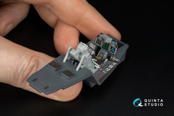 Quinta Studio QD48652 F-22 Raptor 3D-Printed &amp; coloured Interior on decal paper (Hasegawa) 1/48