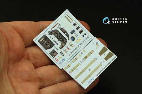 Quinta Studio QD32191 Bf 109G-14 3D-Printed coloured Interior on decal paper (Zoukei Mura SWS) 1/32