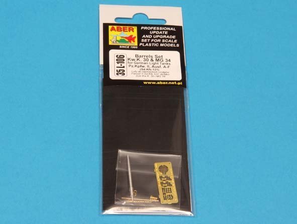 Aber 35L-106N Barrels set KwK.30 &amp; MG 34 for Pz.Kpfw. II, Ausf. A-F (1:35)	