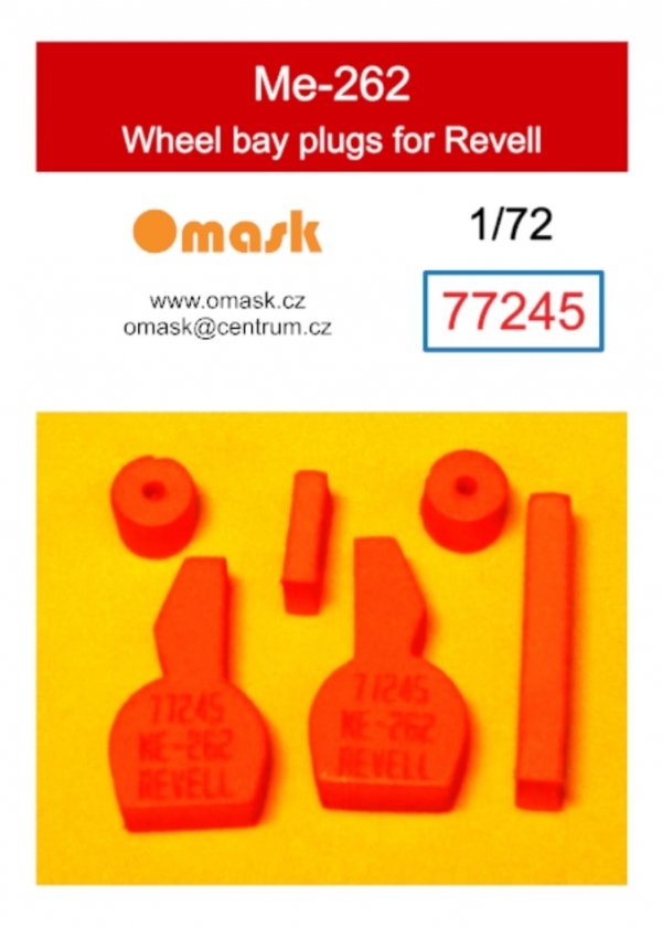 Omask 77245 Me-262 wheel bay plugs (for Revell) 1/72