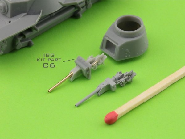 Master GM-72-015 Typ 95 Ha-Go - lufa działa 37 mm Typ 94 z mocowaniem żywicznym (do modelu IBG) 1/72