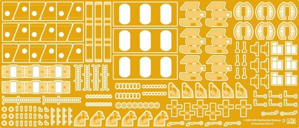 MK1 Design MD-20013 HMS Rodney DX Pack 1/200