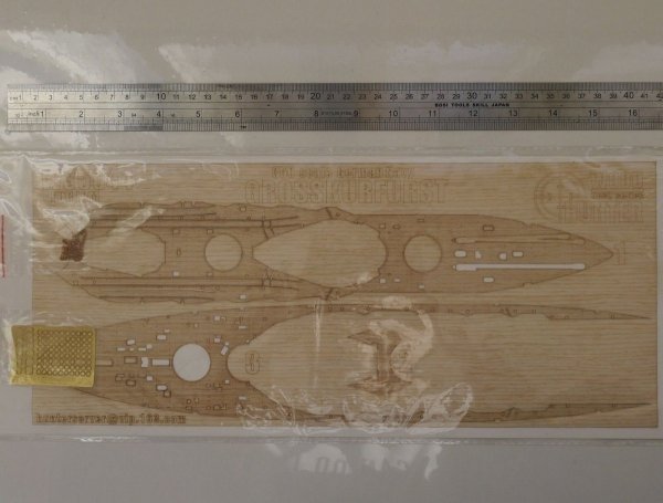 Wood Hunter W35044 Wood deck Imperial German Grosskurfurst for ICM S002 1/350