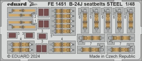 Eduard BIG49423 B-24J PART I HOBBY BOSS 1/48