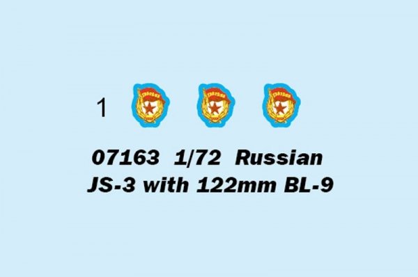 Trumpeter 07163 Russian JS-3 with 122mm BL 9 1/72