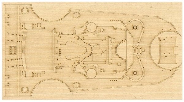 I Love Kit 66602 Bismarck Detail set for TRUMPETER 03702 1/200