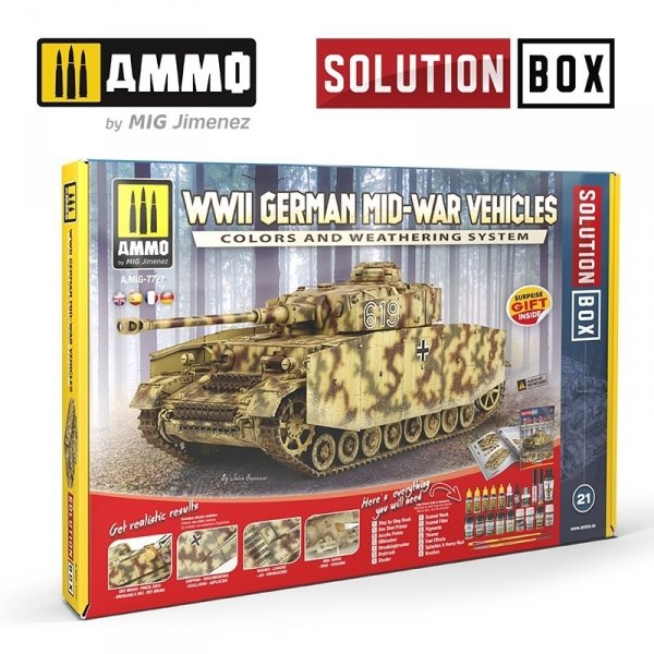 AMMO by Mig Jimenez 7727 SOLUTION BOX 21 – WWII German Mid-War Vehicles