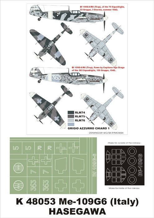Montex K48053 Bf-109G6 (Italy) 1/48