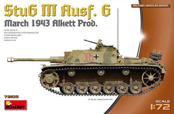 MiniArt 72105 StuG III Ausf. G March 1943 Prod. 1/72