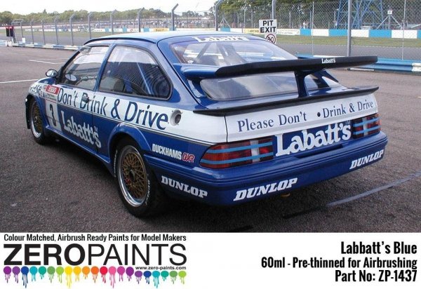 Zero Paints ZP-1437 - Labatt's Blue Paint (BMW M3, Ford Sierra RS500 Cosworth) 60ml