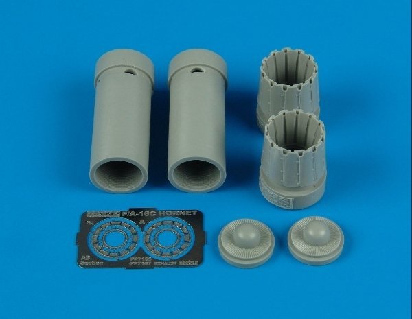 Aires 7186 F/A-18C exhaust nozzles - opened 1/72 HASEGAWA