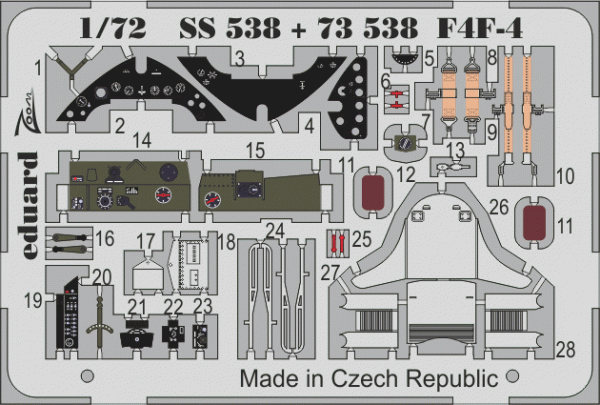 Eduard SS538 F4F-4 1/72 AIRFIX